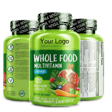 Amazon Hot Sale Whole Food Multivitamin Tablets for Men Health Supplement 120 Vegan Capsules